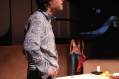 Foreground: Michael Laurence (Monroe) and in the background Marieille Heller (Minnie) in Ms. Heller's adaptation of Phoebe Gloeckner's