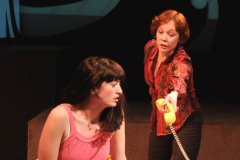 Left to right: Marielle Heller (Minnie) and Mariann Mayberry (Charlotte) in Ms. Heller's adaptation of Phoebe Gloeckner's