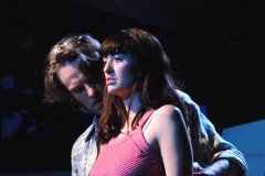 Left to right: Michael Laurence (Monroe) and Marielle Heller (Minnie) in Ms. Heller's adaptation of Phoebe Gloeckner's